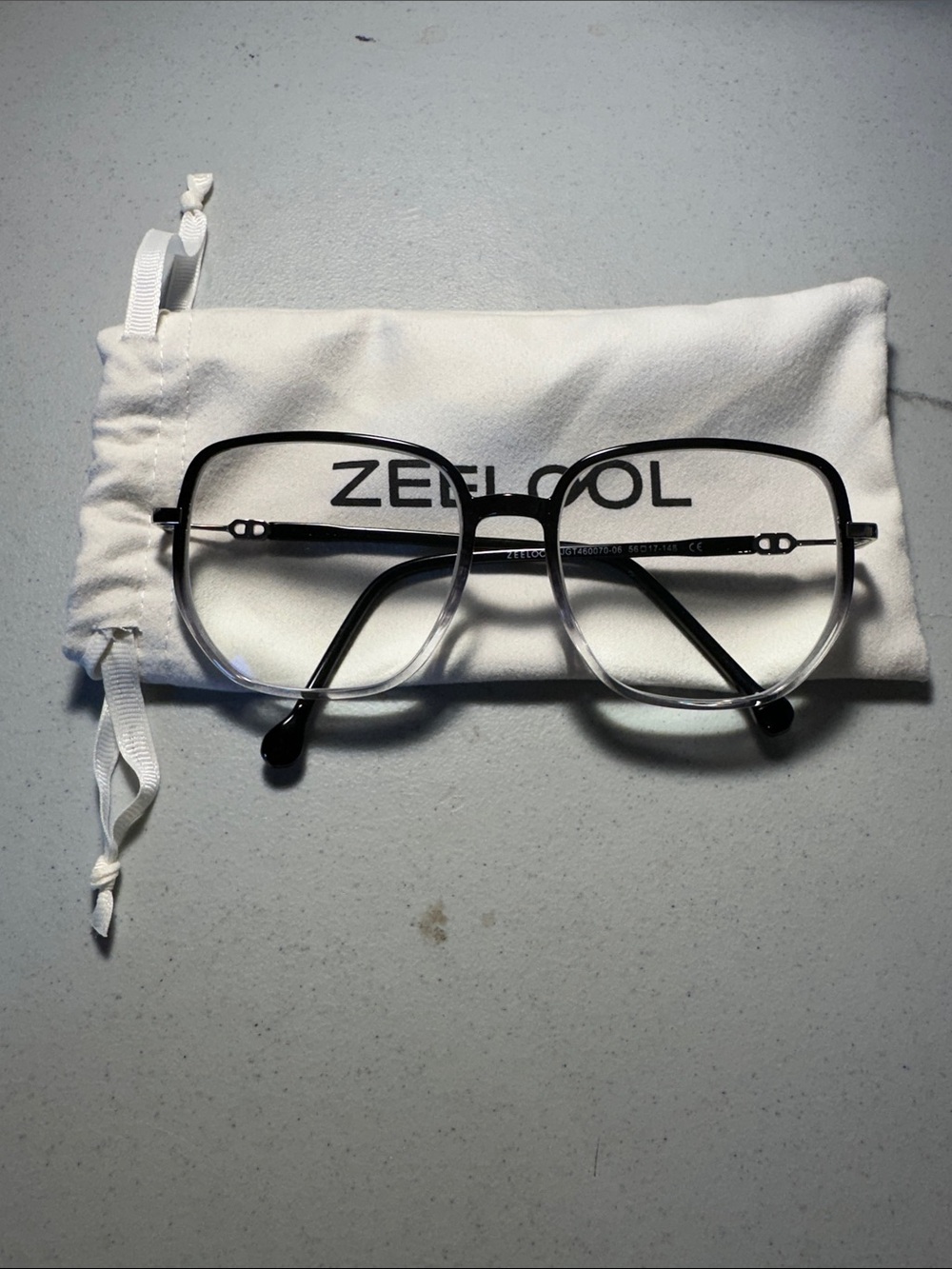 Women’s Black Gradient Aviator Blue Light Glasses